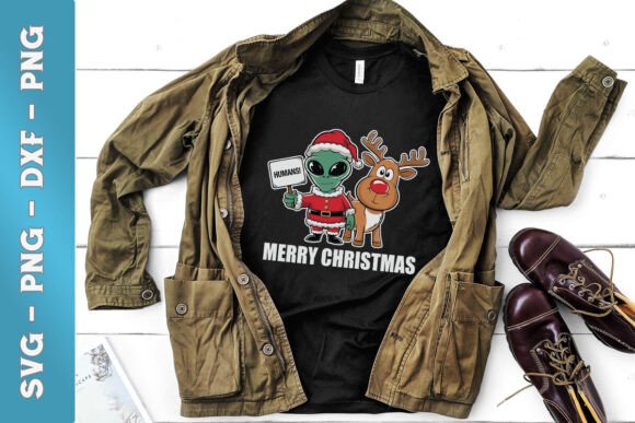 Christmas Humans Merry Funny Alien SVG Review