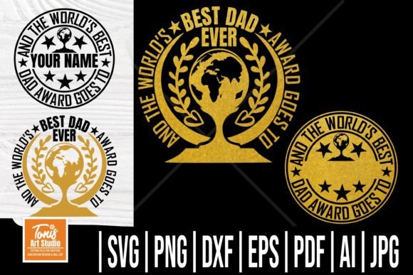 Funny Dad SVG, Trophy SVG, Best Dad Ever Review