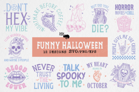Funny Halloween SVG PNG Bundle Review