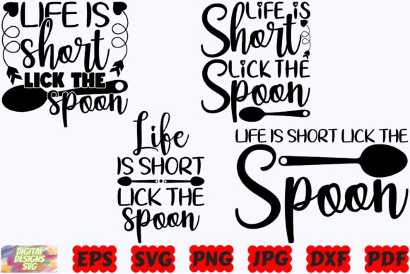 Life is Short Lick the Spoon SVG Funny Review