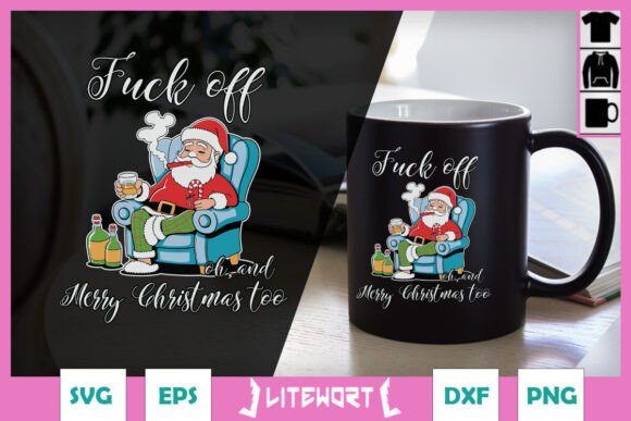 Merry Christmas Too Funny Santa SVG Review