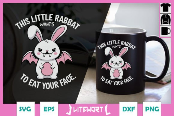 Rabbat Eat Your Face Funny Bat SVG Review