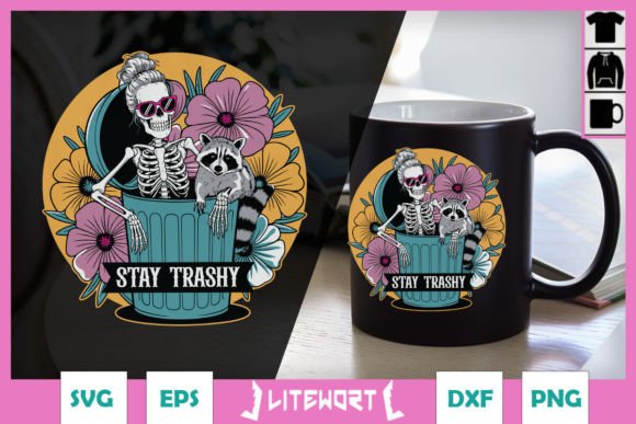 Stay Trashy Halloween Funny Racoon SVG Review