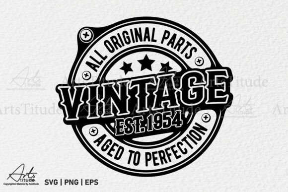 Vintage 1954 SVG Funny Birthday Review